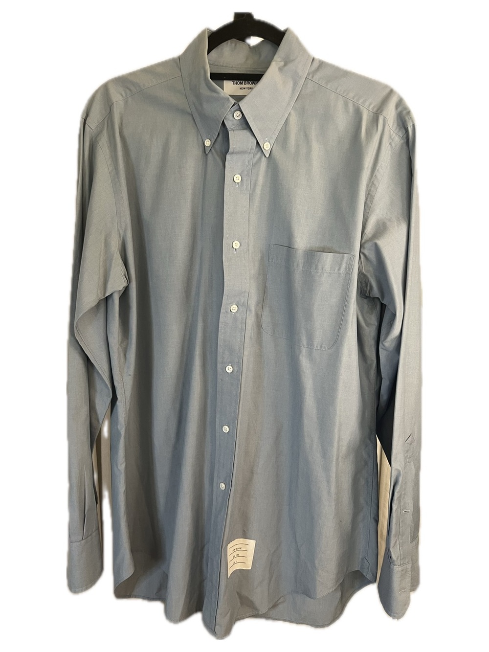Thom Browne Classic Men’s Light Blue Button-Down Dress Shirt